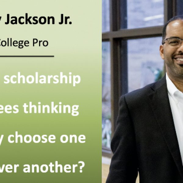 What are scholarship committees thinking when they choose one student over another?